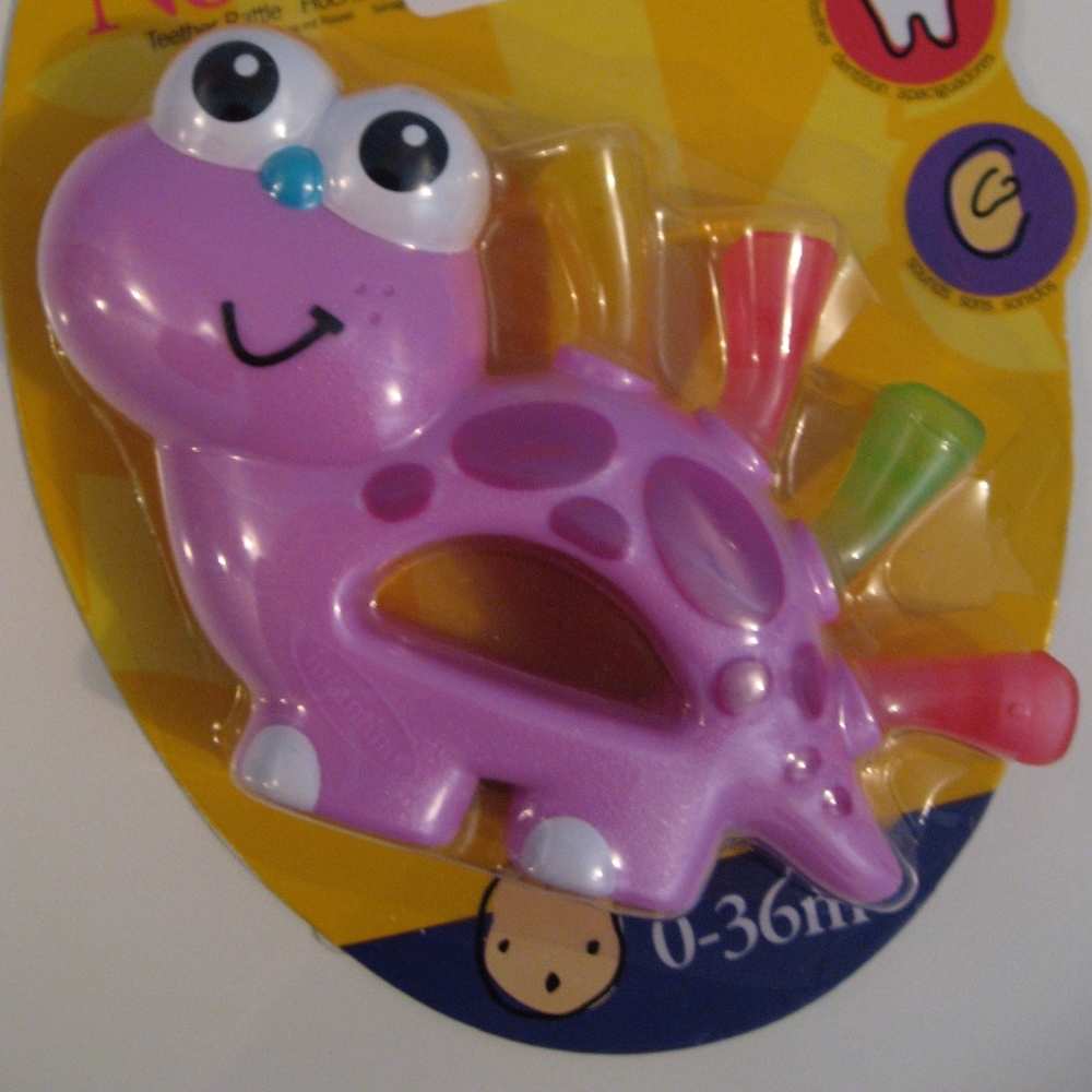 Infantino Noodle Teether-Turtle-Purple NIP